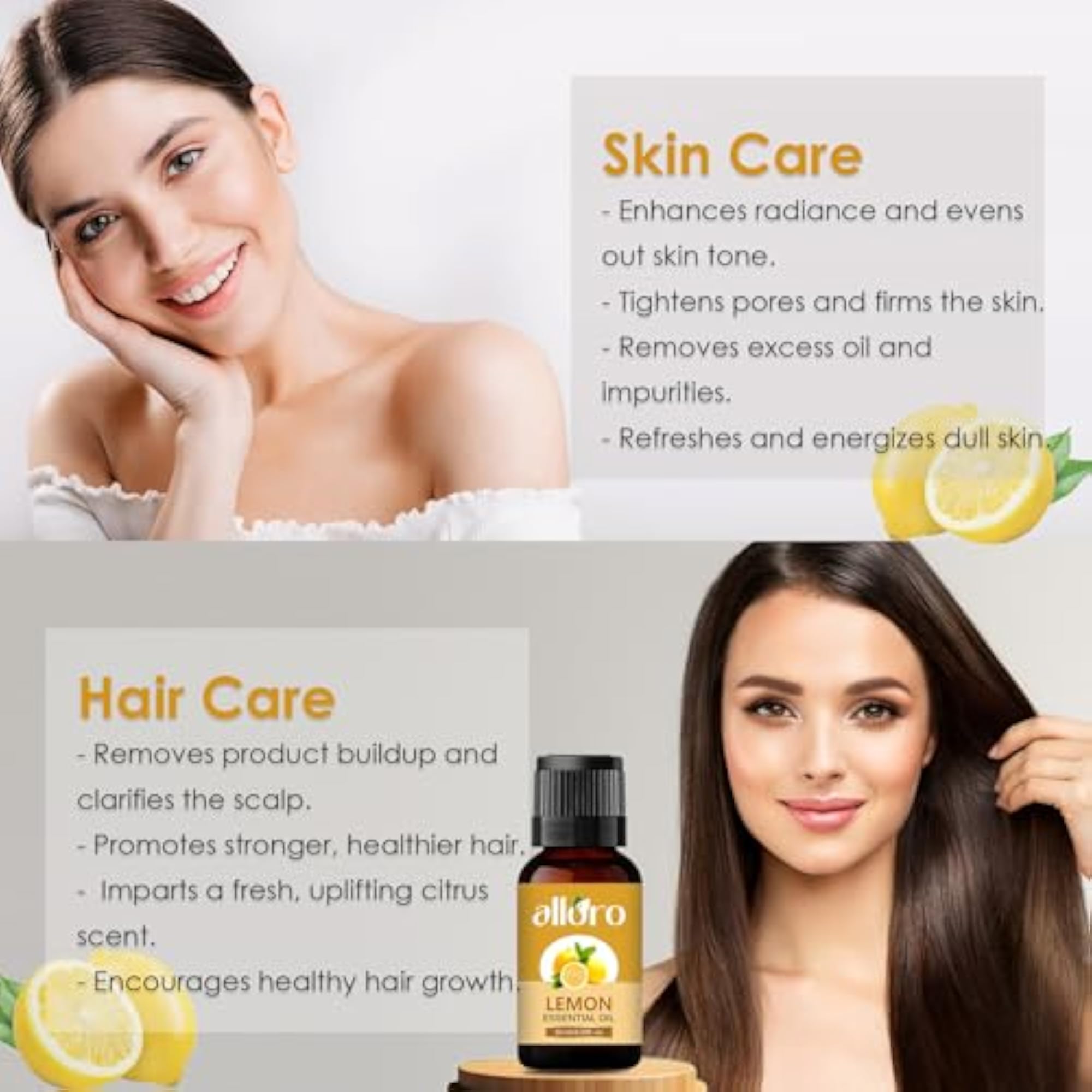 ALLORO Lavender & Lemon Essential Oil, Aroma Therapy